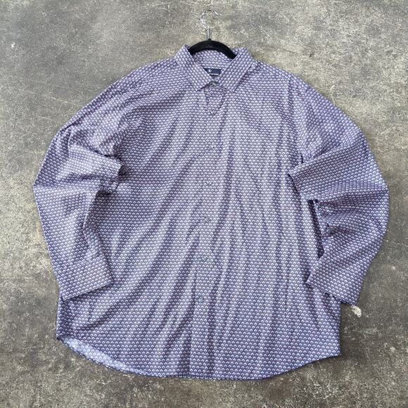 Hart Schaffner Marx Raincloud Shirt Mens XL Blue Preppy Long Sleeve Button Up - Picture 1 of 7